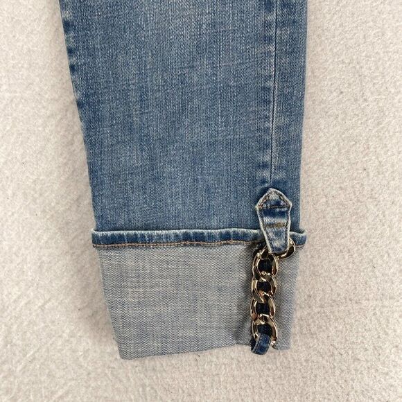 WHBM Everyday Soft Jeans‎ Women's Sz 2 Medium Wash Blue Stretch Denim Slim Ankle - Picture 4 of 13